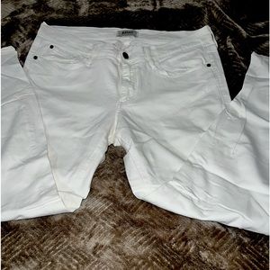Buffalo David button jeans. White. Jeggings